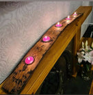 Oak Barrel Stave Tealight Holder | Rustic Whisky Candle Decor
