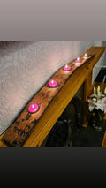 Oak Barrel Stave Tealight Holder | Rustic Whisky Candle Decor