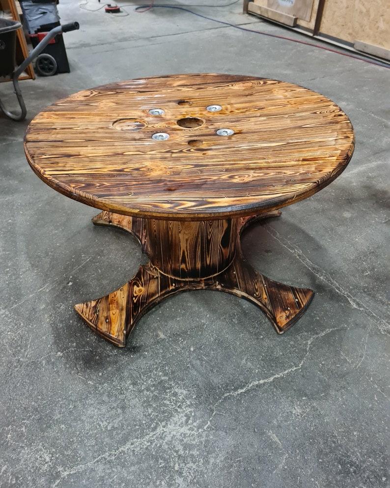 Bespoke cable reel coffee table