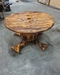 Bespoke cable reel coffee table