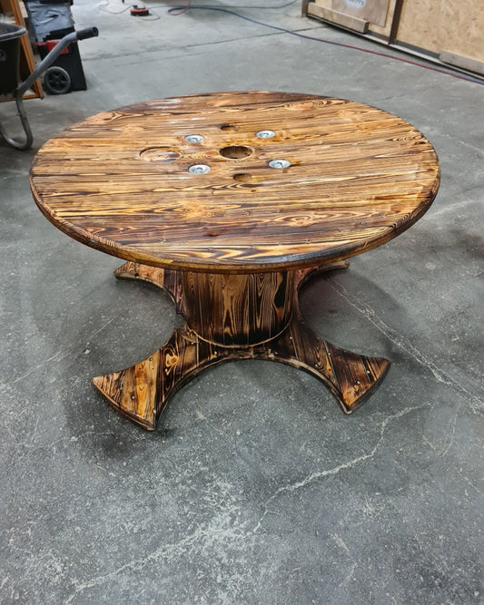 Bespoke cable reel coffee table