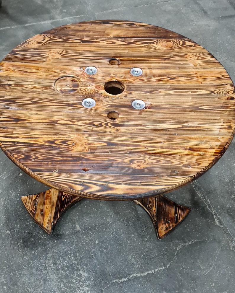 Bespoke cable reel coffee table