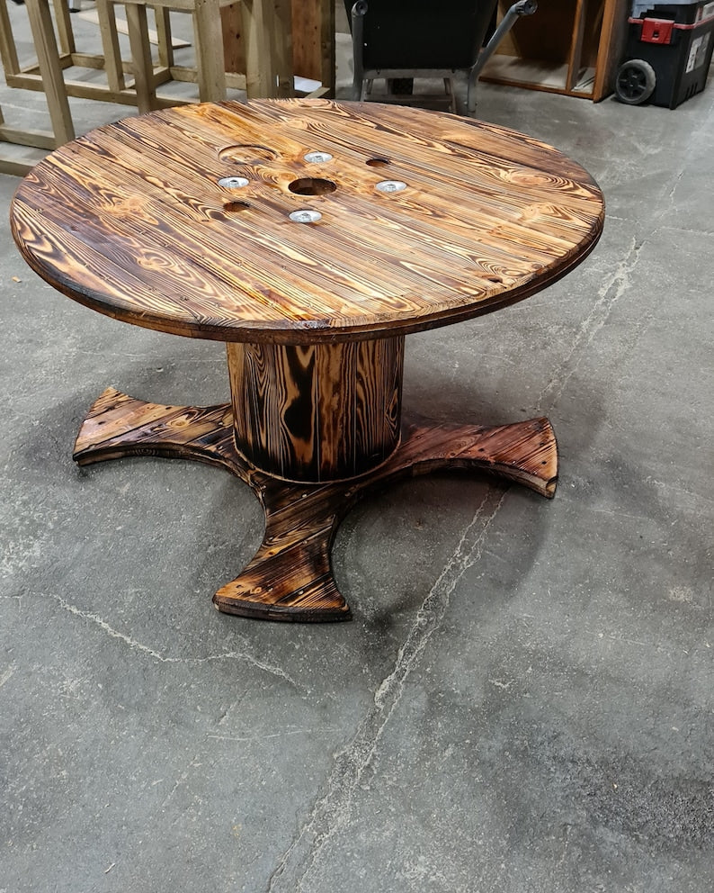 Bespoke cable reel coffee table