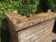 J-Shaped Rustic Garden Bar | Handmade Scorched Wood Home Bar UK